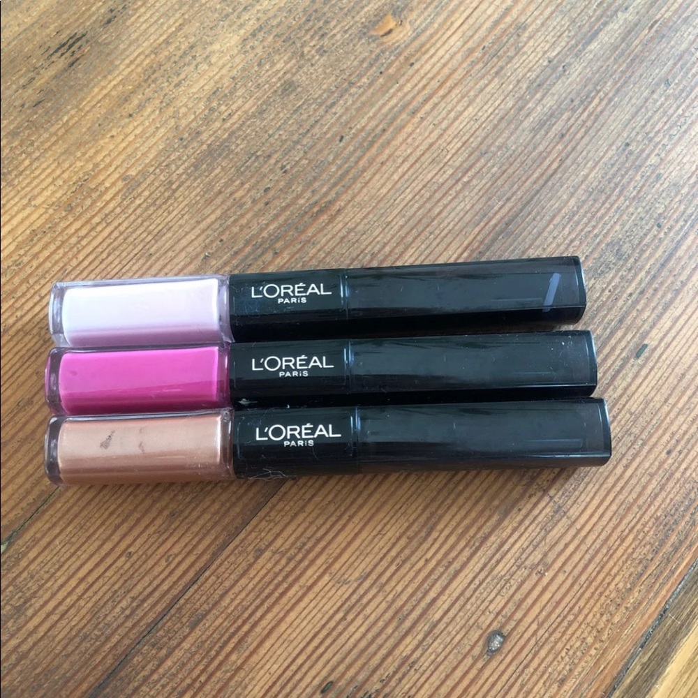 LOREAL infallible pro-last 2 step lipstick trio